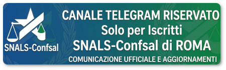 Canale Telegram riservato agli iscritti SNALS-Confsal
